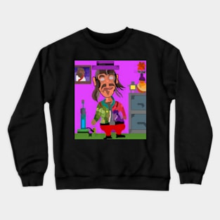 Watercolor man of the modern day Crewneck Sweatshirt